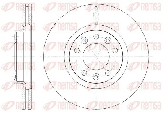 Bremsscheibe Vorderachse REMSA 61471.10