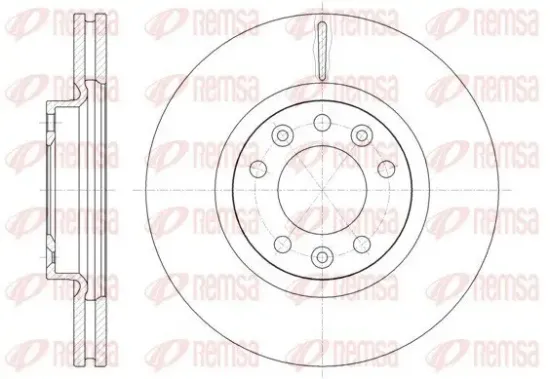 Bremsscheibe Vorderachse REMSA 61471.10 Bild Bremsscheibe Vorderachse REMSA 61471.10