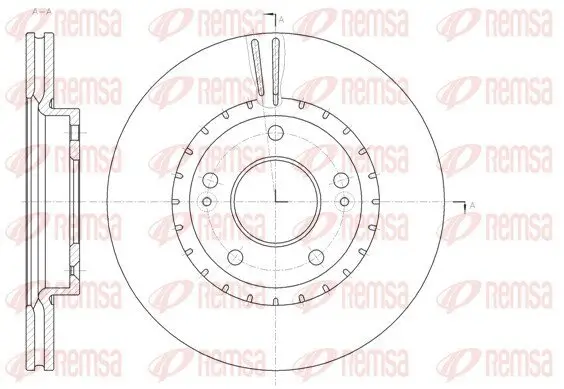 Bremsscheibe Vorderachse REMSA 61434.10