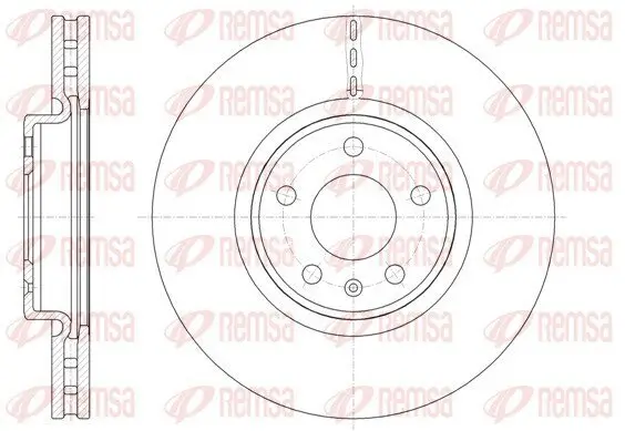 Bremsscheibe Vorderachse REMSA 61543.10