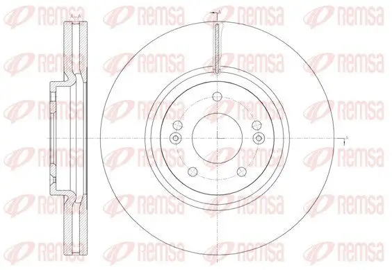 Bremsscheibe Vorderachse REMSA 61462.10
