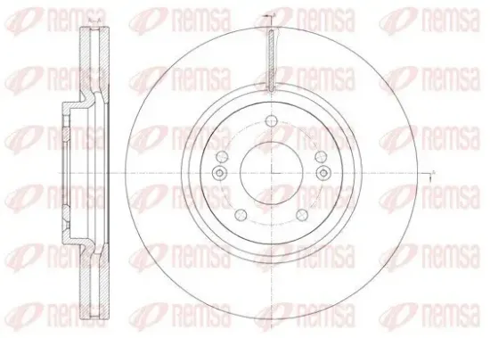 Bremsscheibe Vorderachse REMSA 61462.10 Bild Bremsscheibe Vorderachse REMSA 61462.10
