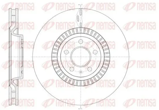 Bremsscheibe Vorderachse REMSA 61446.10 Bild Bremsscheibe Vorderachse REMSA 61446.10