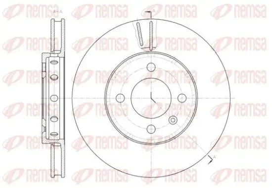 Bremsscheibe Vorderachse REMSA 61484.10 Bild Bremsscheibe Vorderachse REMSA 61484.10