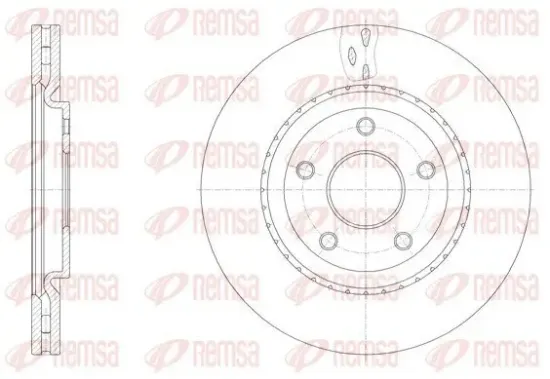 Bremsscheibe Vorderachse REMSA 61515.10 Bild Bremsscheibe Vorderachse REMSA 61515.10