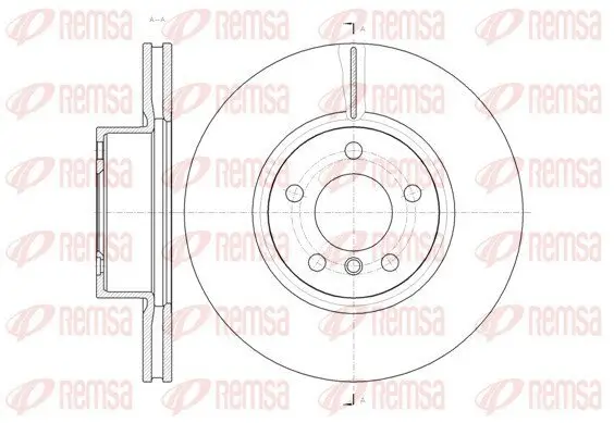 Bremsscheibe Vorderachse REMSA 61454.10