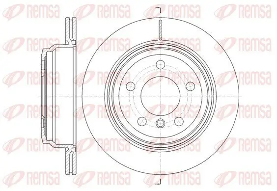 Bremsscheibe Hinterachse REMSA 61453.10