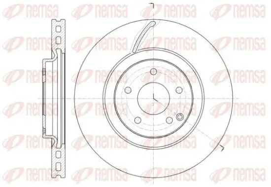 Bremsscheibe Vorderachse REMSA 61525.10 Bild Bremsscheibe Vorderachse REMSA 61525.10