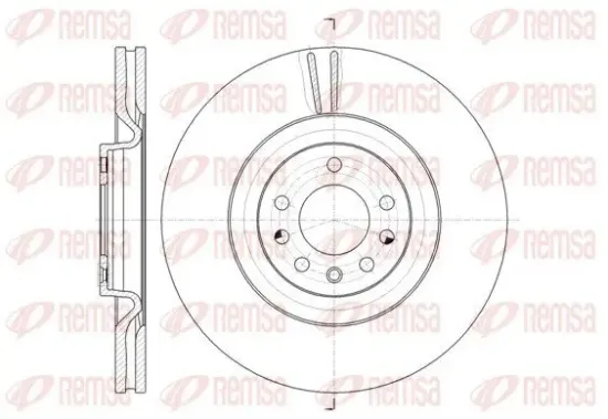 Bremsscheibe Vorderachse REMSA 61487.10 Bild Bremsscheibe Vorderachse REMSA 61487.10