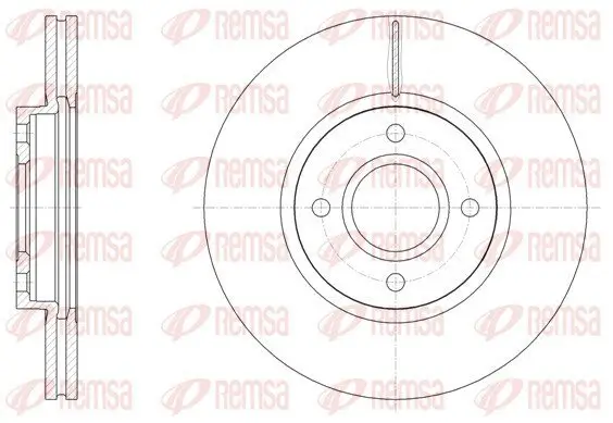 Bremsscheibe Vorderachse REMSA 61502.10