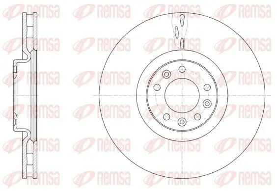 Bremsscheibe Vorderachse REMSA 61498.10