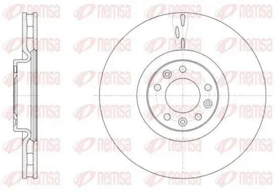 Bremsscheibe Vorderachse REMSA 61498.10 Bild Bremsscheibe Vorderachse REMSA 61498.10