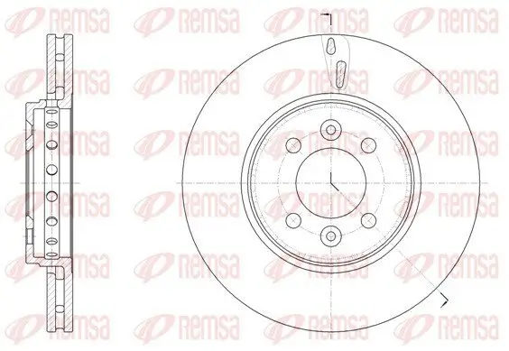 Bremsscheibe Vorderachse REMSA 61499.10