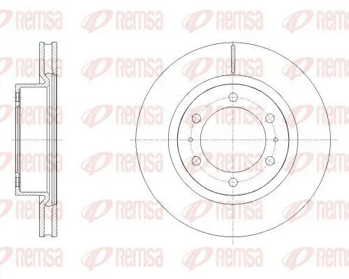 Bremsscheibe Vorderachse REMSA 62527.10