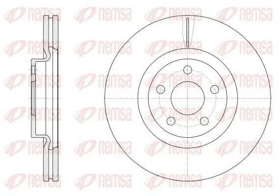 Bremsscheibe Vorderachse REMSA 62548.10