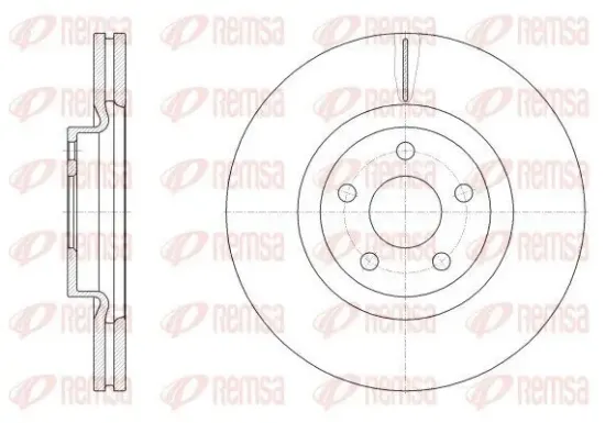 Bremsscheibe Vorderachse REMSA 62548.10 Bild Bremsscheibe Vorderachse REMSA 62548.10