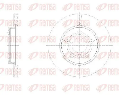 Bremsscheibe Vorderachse REMSA 62532.10