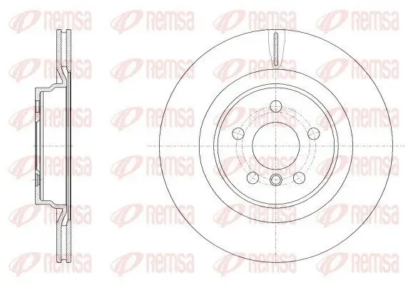 Bremsscheibe Hinterachse REMSA 62553.10