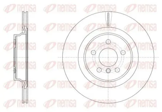 Bremsscheibe Hinterachse REMSA 62553.10 Bild Bremsscheibe Hinterachse REMSA 62553.10