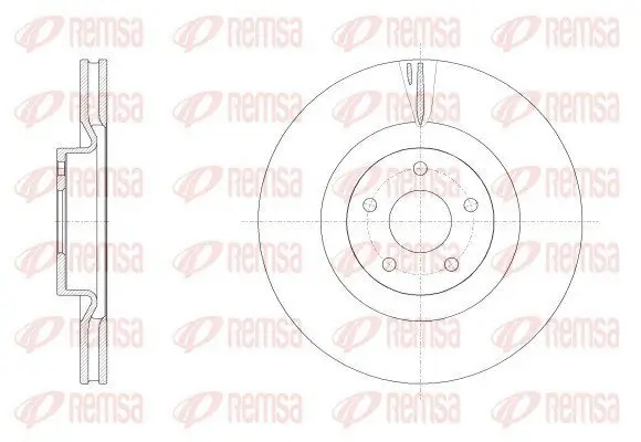 Bremsscheibe Vorderachse REMSA 62558.10