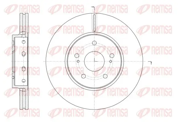 Bremsscheibe Vorderachse REMSA 62513.10