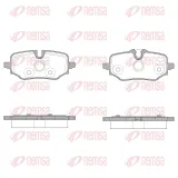 Bremsbelagsatz, Scheibenbremse Hinterachse REMSA X2013.00