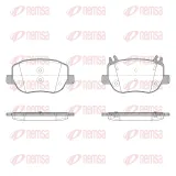 Bremsbelagsatz, Scheibenbremse Hinterachse REMSA X2020.00