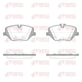 Bremsbelagsatz, Scheibenbremse Vorderachse REMSA X2031.00