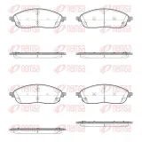 Bremsbelagsatz, Scheibenbremse Vorderachse REMSA X2035.04