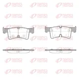 Bremsbelagsatz, Scheibenbremse Hinterachse REMSA X2036.00
