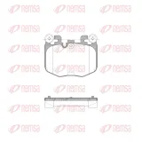 Bremsbelagsatz, Scheibenbremse Vorderachse REMSA X2040.00