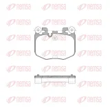 Bremsbelagsatz, Scheibenbremse Vorderachse REMSA X2040.10