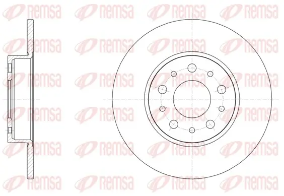 Bremsscheibe Hinterachse REMSA 61500.00