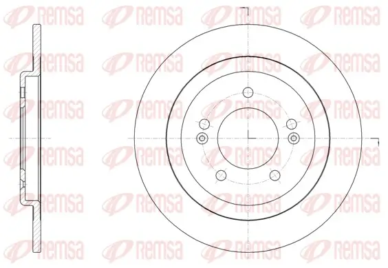 Bremsscheibe Hinterachse REMSA 61506.00