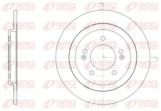 Bremsscheibe Hinterachse REMSA 61506.00 Bild Bremsscheibe Hinterachse REMSA 61506.00