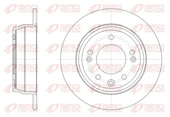 Bremsscheibe Hinterachse REMSA 62517.00