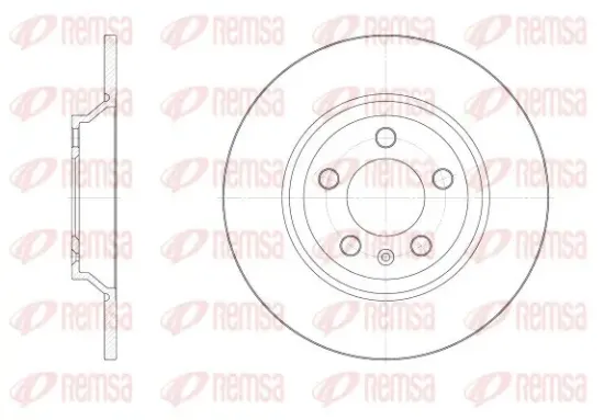 Bremsscheibe Hinterachse REMSA 62521.00 Bild Bremsscheibe Hinterachse REMSA 62521.00