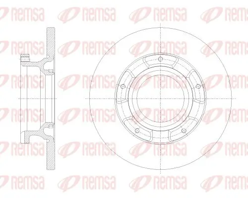 Bremsscheibe Hinterachse REMSA 62534.00 Bild Bremsscheibe Hinterachse REMSA 62534.00