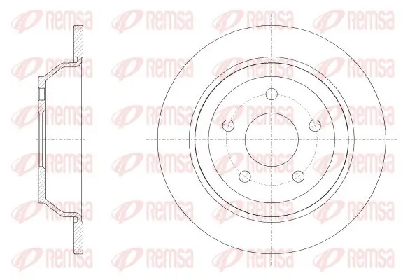 Bremsscheibe Hinterachse REMSA 62538.00
