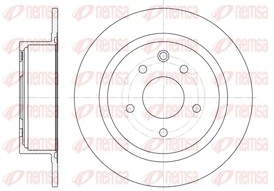 Bremsscheibe Hinterachse REMSA 61530.00
