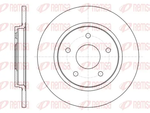 Bremsscheibe Hinterachse REMSA 61394.00
