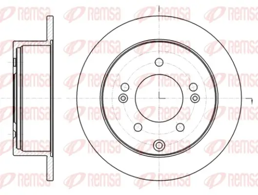 Bremsscheibe Hinterachse REMSA 61401.00