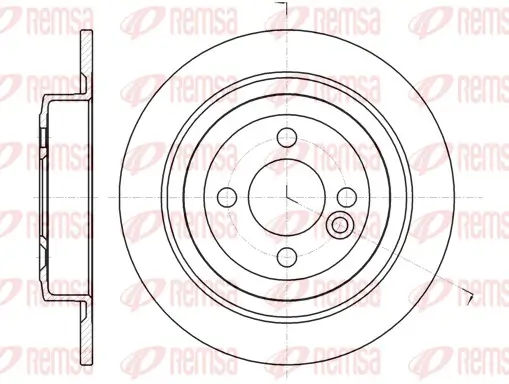 Bremsscheibe Hinterachse REMSA 61443.00