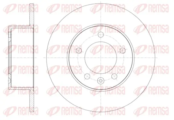 Bremsscheibe Hinterachse REMSA 61412.00