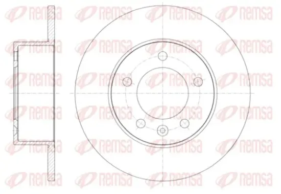 Bremsscheibe Hinterachse REMSA 61412.00 Bild Bremsscheibe Hinterachse REMSA 61412.00