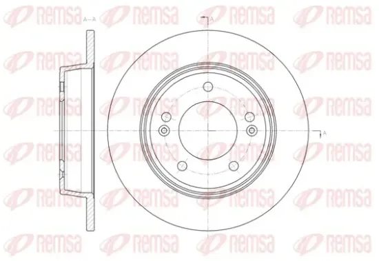 Bremsscheibe Hinterachse REMSA 61435.00 Bild Bremsscheibe Hinterachse REMSA 61435.00
