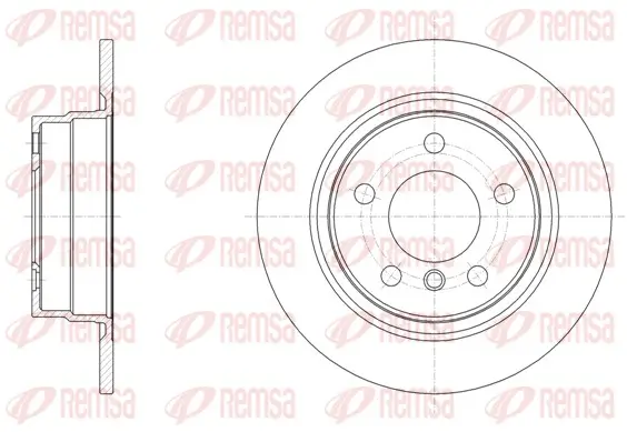 Bremsscheibe Hinterachse REMSA 61450.00
