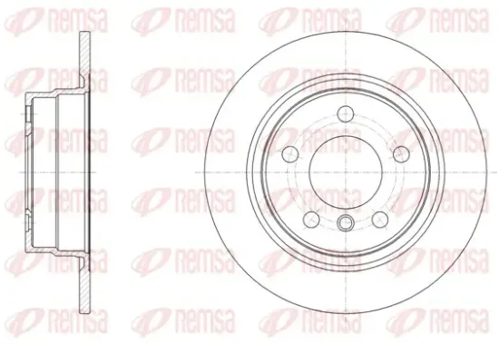 Bremsscheibe Hinterachse REMSA 61450.00 Bild Bremsscheibe Hinterachse REMSA 61450.00