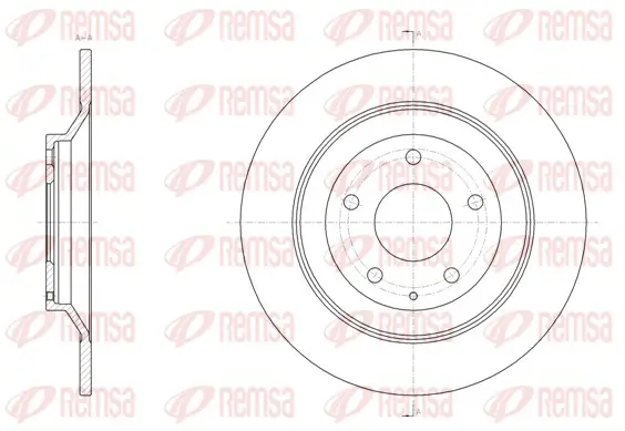 Bremsscheibe Hinterachse REMSA 61518.00