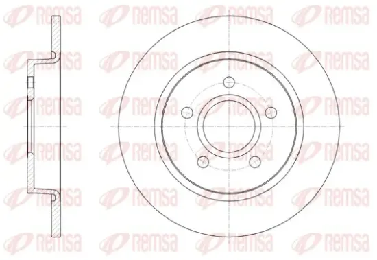 Bremsscheibe Hinterachse REMSA 61503.00 Bild Bremsscheibe Hinterachse REMSA 61503.00